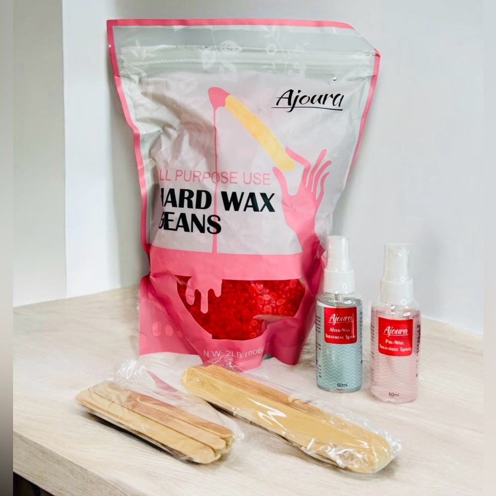 Ajoura 2 lb Hard Wax Beads All-purpose Wax Beans for Sensitive Skin Large Area
